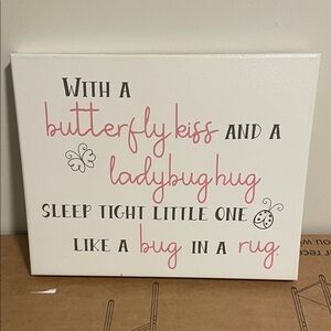Butterfly and Ladybug Wall Art Decor
